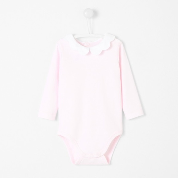 collared onesie baby girl